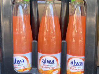 6x 1 Liter Alwa Blutorange Light